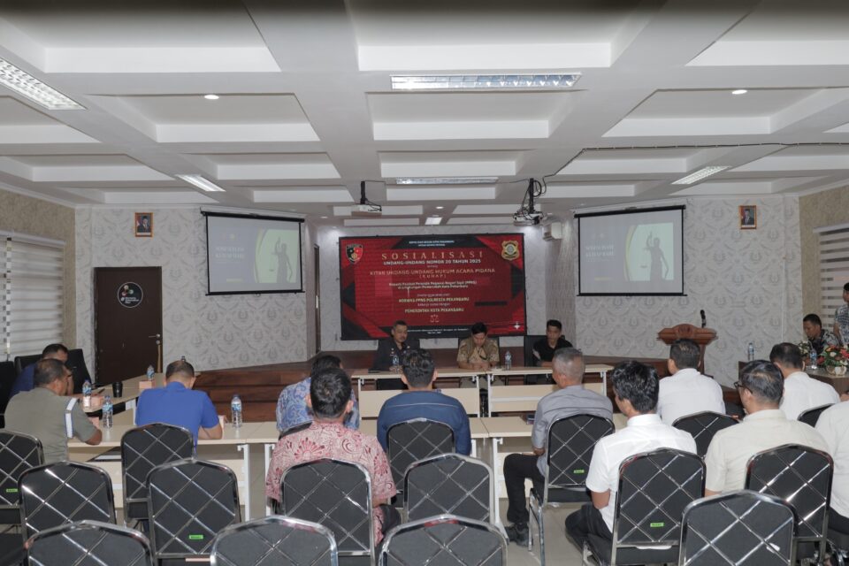 SAT RESKRIM POLRESTA PEKANBARU GELAR SOSIALISASI KUHAP DAN KOORDINASI PENGAWASAN PPNS KOTA PEKANBARU